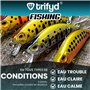 trifyd ® - Poisson Nageur Truite 6cm, Le Pack de 5 leurres de pêche