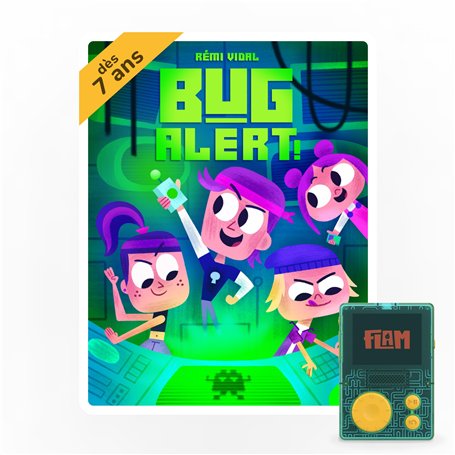 Lunii - Coffret Bug Alert - Livre Audio interactif dès 7 Ans à écouter sur FLAM