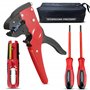pince à dénuder automatique les fils électriques avec inclus un outil à dégainer les cables électriques et coaxes