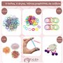Coif-Kids Elastiques Cheveux fille - Barrettes Coiffure Petite Fille - Accessoires de Coiffure pour Cheveux Bébé - Pince, Chouch