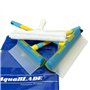 NANOPROTECTION Set Raclettes à Vitres AquaBLADE en Silicone avec Réservoir 20cm + 30 cm + mouilleur | Kit Nettoyage de Fenêtre |