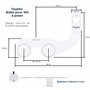 Oxjebo Bidet Toilette WC Non Électrique - Modèle Réversible Gauche/droite - Douchette Bidet japonais - Double buse rétractable e