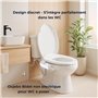 Oxjebo Bidet Toilette WC Non Électrique - Modèle Réversible Gauche/droite - Douchette Bidet japonais - Double buse rétractable e