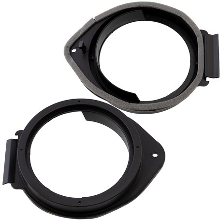 AERZETIX - C16609 - Lot de 2 Adaptateurs/Supports pour Haut-parleurs de Voiture Ø165 mm - côté de Montage portière Avant/arrière