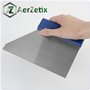 AERZETIX - C76311 - Spatule couteau crantée à dents fines 185 mm - outil à main pour enduit colle plâtre - lame en métal