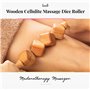Tuuli Accessories Anti Cellulite Masseur Rouleau à Cubes de Massage Appareil Maderothérapie Bois 40 cm
