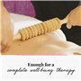 Tuuli Accessories Anti Cellulite Masseur Rouleau de Massage Appareil Maderothérapie Bois 40 cm