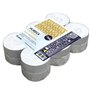 Horeca Candles - Maxi Tealight Bougies blanches - Non parfumées - 12 pièces - Grandes bougies 57 x 22 mm - Durée de combustion 1