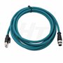 HangTon Industrial Machinery Câble d'alimentation Ethernet RJ45 4 broches D-Code RJ45 Câble réseau blindé étanche Capteur encode