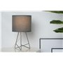 Pauleen 480.00 48000 Shiny Star Max. 20W luminaire à Poser E14 Lampe de Chevet Grise 230V métal/Tissu sans Ampoule, Gris