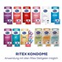 Ritex Longtime Lot de 8 préservatifs avec double anneau pour un jeu sexuel particulièrement long, fabriqués en Allemagne