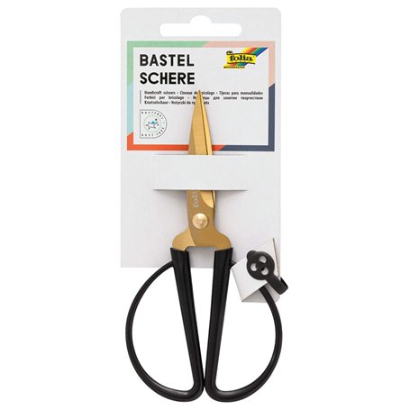 folia 776 Ciseaux de bricolage dorés d'environ 14