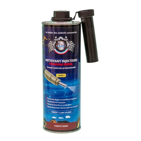 ERC – [Nettoyant injecteur premium diesel] | Additif Diesel | Nettoie les systèmes d’injection| Réduit la consommation de carbur