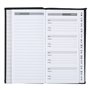 Idena 229016 - Set de porte-documents DIN 4, Set contient : 1 bloc, 1 carnet d'adresses, 1 carnet de notes, 1 calculatrice, noir