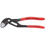 Knipex Cobra® Pince multiprise de pointe grise atramentisée, gainées en plastique antidérapant 180 mm 87 01 180