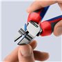 Knipex Pince à dénuder coupante de côté noire atramentisée, avec gaines bi-matière 160 mm 14 22 160