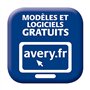 Avery - Pochette de 80 Étiquettes Autocollantes Assorties pour dos de Classeur, Personnalisables et imprimables, Format 192 x 61
