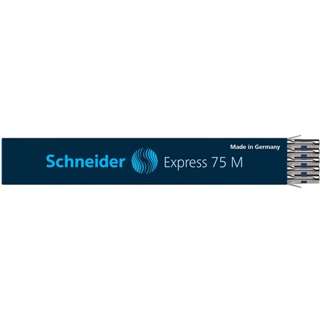 Schneider Express 75 M Recharge pour stylo bille Encre bleue permanente Lot de 10 (Import Allemagne)