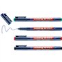 edding 8407 set de marqueurs de câbles - 4 stylos - pointe ronde fine