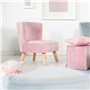 roba Mini Fauteuil Enfant en Velours Lil Sofa - 1 Place - Assise Confortable - Style Scandinave - 48 x 44 cm - Facile à Nettoyer