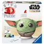 Ravensburger - Puzzle 3D Ball - Star Wars The Mandalorian Grogu - A partir de 6 Ans - 72 pièces numérotées à Assembler sans Coll