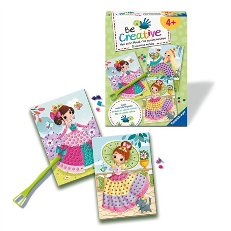 Ravensburger – Be Creative – Mosaïque Junior – Princesses – Création de Tableaux – Loisir créatif – Dès 4 Ans – 25533