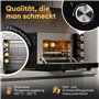 ProfiCook Mini-four 30L | Chaleur tournante + chaleur voûte et sole | avec tournebroche et pierre à pizza | 100°C - 230°C | avec
