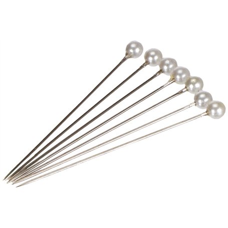 Rayher Épingles à tête de perle punaises 70mm