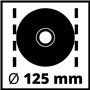 Einhell Meuleuse d'angle TE-AG 125 CE (1100 W,Diamètre des disques : 125 mm, Longueur du câble 3 m, Livré avec poignée supplémen