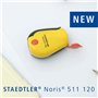 Staedtler Noris 511 120 BK Taille-crayon pour stylos jusqu'à 8,2 mm, convient pour gauchers et droitiers, fonction cliquet, indi