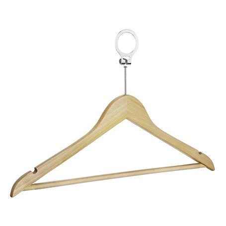 WENKO Cintre Hôtel Set de 4 certifié FSC® Marron