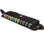 HOHNER Ceinture Flexbelt pour 12 harmonicas MZ91144 Noir en Plastique avec Étui et Sac Banane Noir extensible et lavable