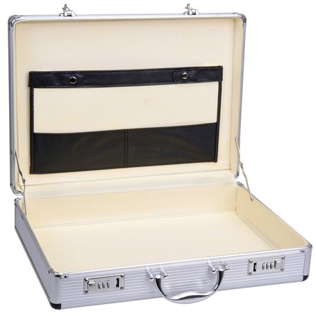 GRÄWE Mallette en aluminium avec compartiment pour documents