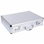 GRÄWE Mallette en aluminium avec compartiment pour documents, valise d'affaires avec serrure à combinaison - Argenté - Environ 1