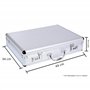 GRÄWE Mallette en aluminium avec compartiment pour documents, valise d'affaires avec serrure à combinaison - Argenté - Environ 1