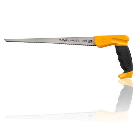 Augusta-Heckenrose scie à guichet 300 mm I Scie à main en acier C75 et poignée souple à 2 composants I Scie pour formes courbes