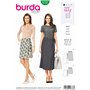 Burda 6733 Patron de Jupe Blanc