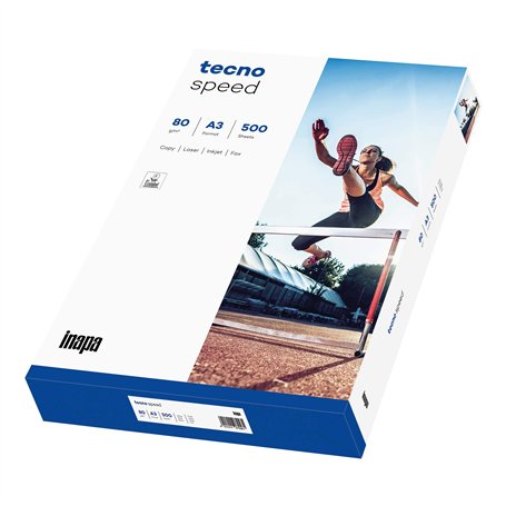 Inapa Tecno Speed 500 feuilles de papier Blanc 80 g/m² Format A3