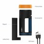 ANSMANN Baladeuse LED rechargeable avec accumulateur 5200 mAh (1 pce) – Lampe torche ultra puissante aux trois modes d'éclairage