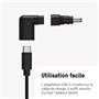 ANSMANN Set d'adaptateurs USB-C pour Ordinateur Portable (1 PCE) – Jeu d'adaptateurs compatibles avec de Nombreuses Marques de l