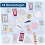 accentra Calendrier de l'Avent Joyeuses Fêtes 2021 pour les filles avec 24 produits de bain, soins du corps et accessoires pour 