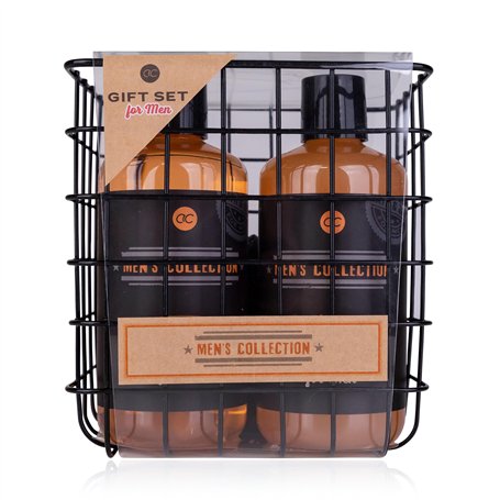 Accentra Coffret cadeau pour homme dans panier métallique