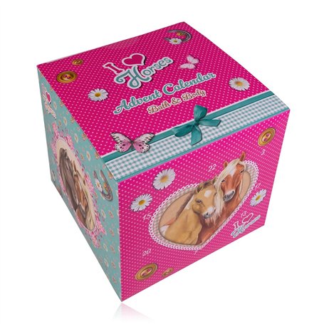 Accentra Calendrier de l'Avent 2024 pour filles avec 24 produits de soin Calendrier l'Avent Beauté avec lotion pour le corps