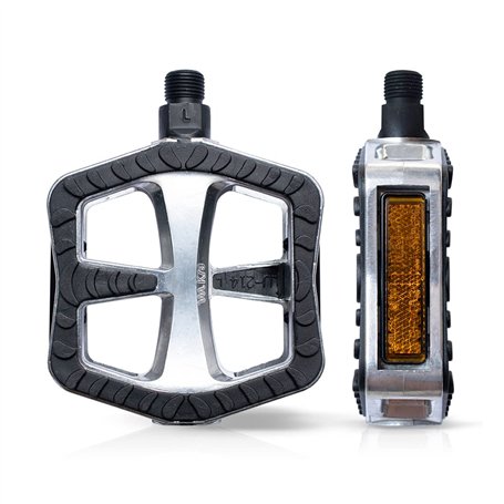 Wellgo Komfort-Pedale XL Pédale de vélo Argent