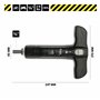 WGB Das Werkzeug Tournevis dynamométrique avec 12 embouts dans poignée en T pour vélo | Clé dynamométrique 1/4" avec cruciforme,