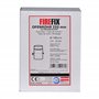 FIREFIX Senotherm R180/2D Tuyau Acier épais de 2 mm de diamètre 180 mm pour poêles et foyers Noir Longueur 250 mm avec clapet ré