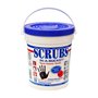 Seau de 72 lingettes nettoyantes mains SCRUBS