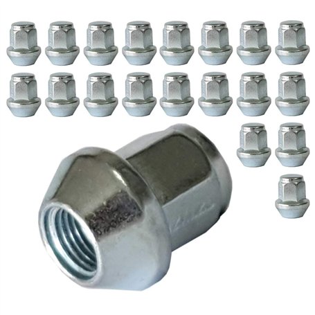 Lot de 20 écrous de roue coniques M12 x 1
