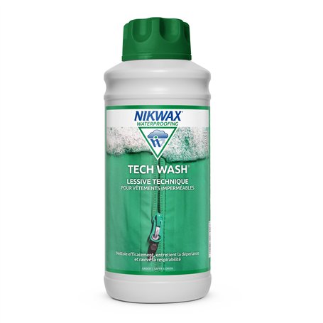 Lessive technique NIKWAX TECH WASH 1Litre - Nettoyant conçu pour revitaliser la déperlance et la respirabilité des équipements i