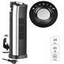 Sichler Haushaltsgeräte Ventilateur Colonne 24 W avec Oscillation 75° et 2 Niveaux de Vitesse